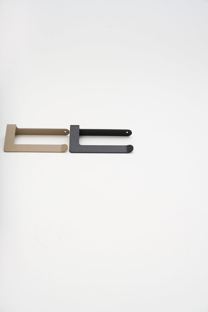 Finished ATYP steel pieces covered by the two-year guarantee, studio flat lay