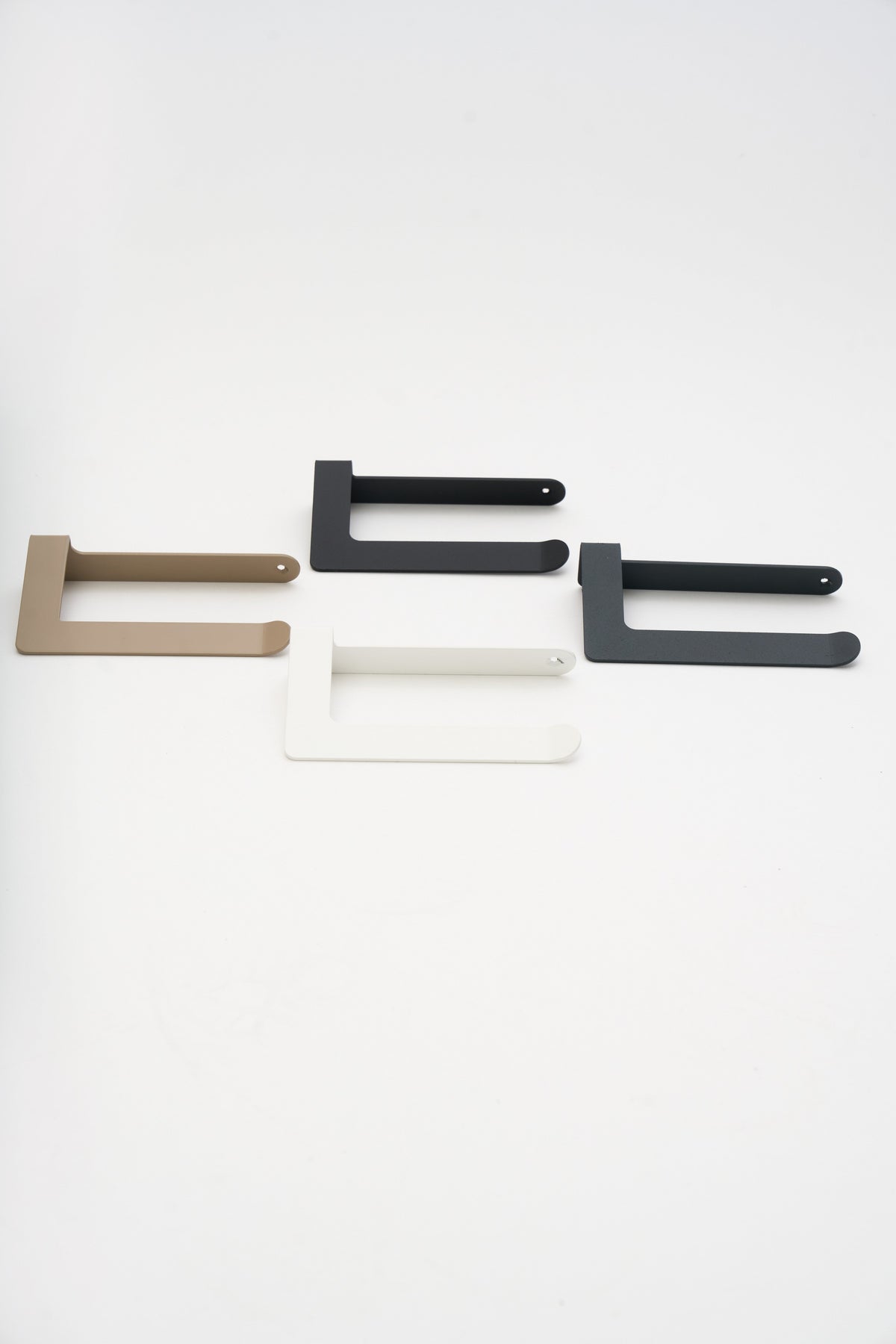 ATYP pieces cut from 3 mm cold rolled steel, grouped in the workshop studio