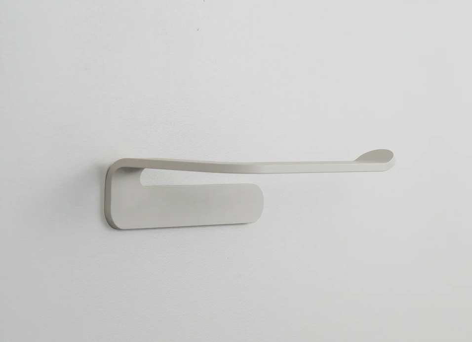 CLAIR Toilet Paper Holder in Chalk powder coated steel, RAL 9016, compared with ELME, NYVE and SORA