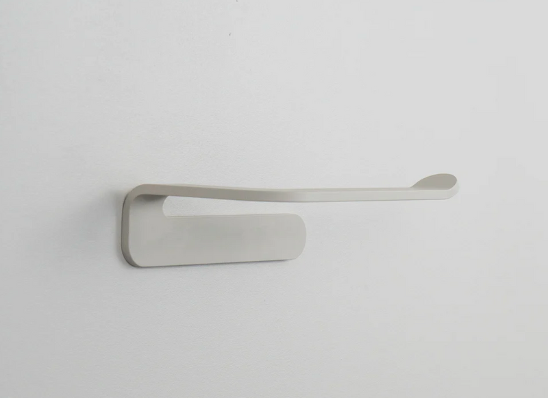 CLAIR Toilet Paper Holder in Chalk powder coated steel, RAL 9016, compared with ELME, NYVE and SORA