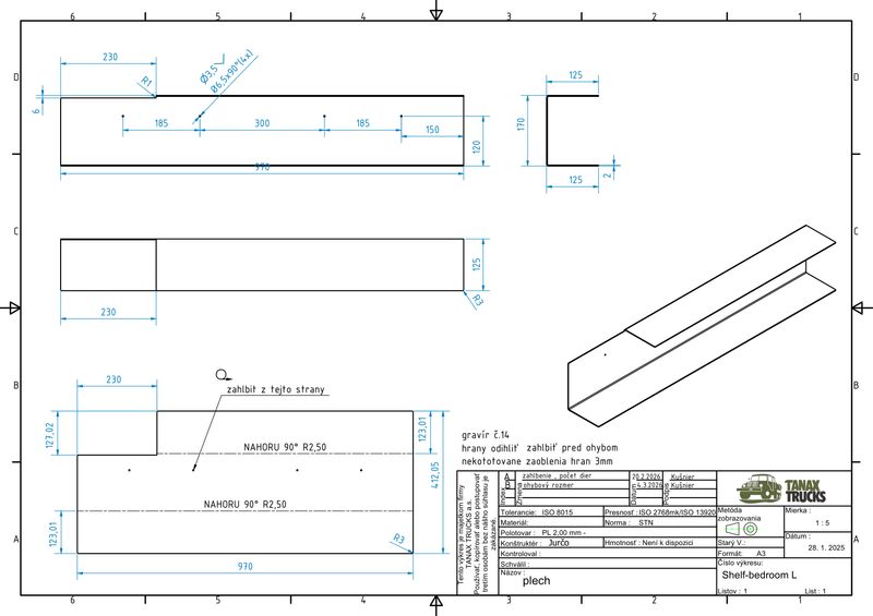 LYNX Schlafzimmer-Schweberegal