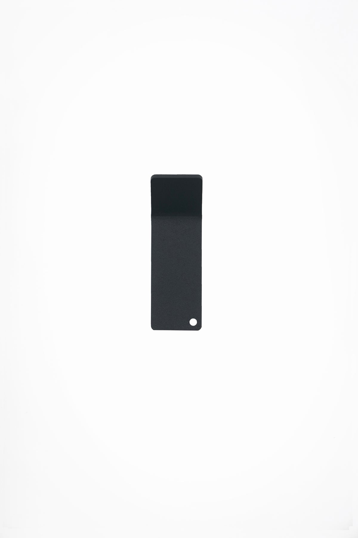 CORE wall hook in Slate powder coated steel, RAL 7016, anthracite grey, straight-on product view