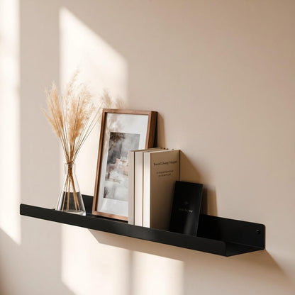 Close-up of the LUME Bedroom Shelf, highlighting its European craftsmanship, sleek design, and durable, water-resistant materials.