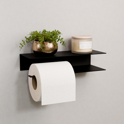 NYVE Toilet Paper Holder – a sleek, minimalist bathroom accessory designed for modern spaces, made in Europe with durable, water- and rust-resistant materials.